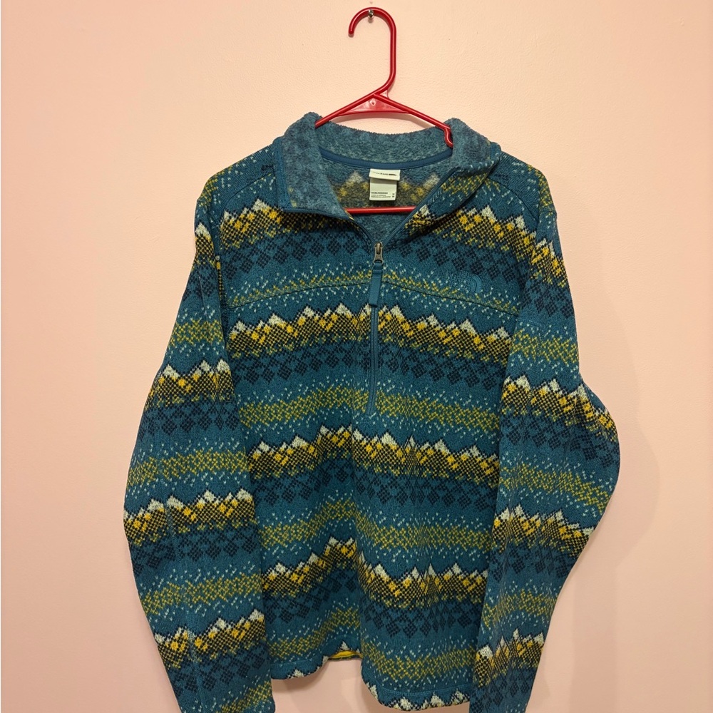 North Face Patterned Half-Zip Pullover - image 1